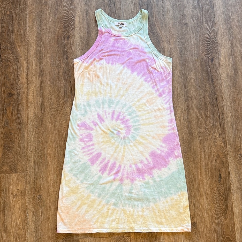 525 America Pastel Tie-Dye Dress- Tank Top